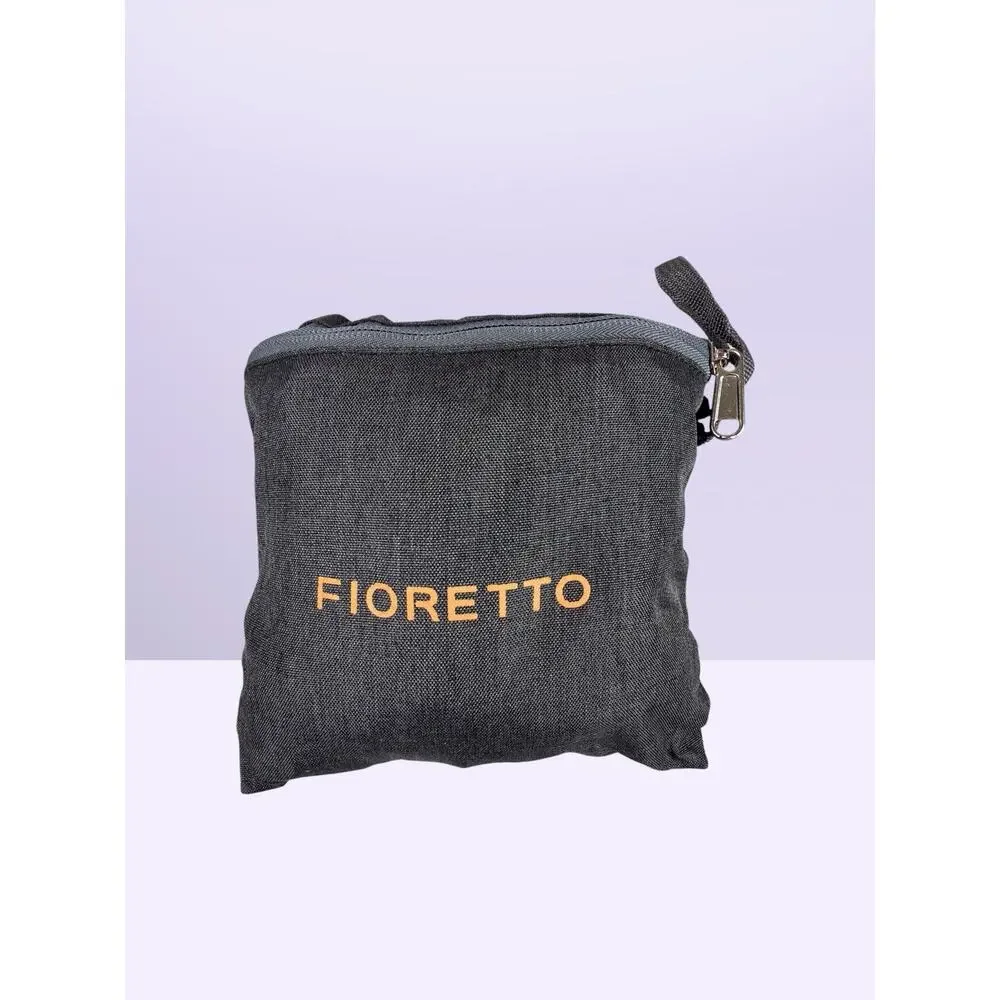 FIORETTO Black/Orange Hydration Backpack Hiking Adjustable Straps Zip 2 Pkt
